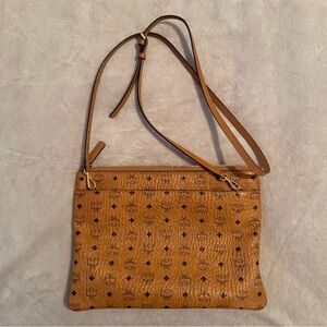 MCM Cognac Crossbody Bag